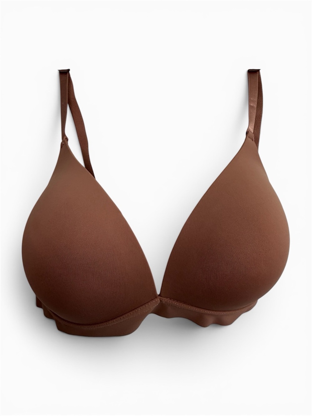 STRM Line Wireless T-Shirt Bra 36C Brown Terracotta Soft Girl Everyday Comfort